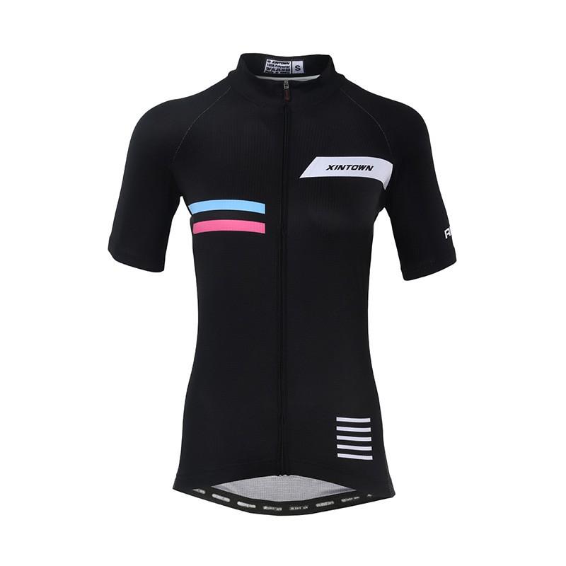 Womens Short Sleeve Cycling Jersey Breathable Quick Dry Bike Top Riding