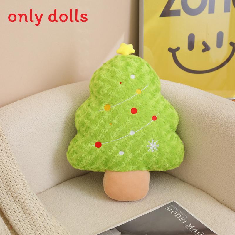 Gingerbread Man Snowman Christmas Tree Plush Daoll Pillow For Festive Home Decoration