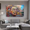 Abstract Salvador Dali Portrait Canvas Art Poster Oil Paintings Print On Canvas Graffiti Wall Art Pictures for Living Room Decor