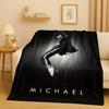 3D Retro Michael JacksonKing of Pop MJ Flannel Blanket,Ultra Soft Plush Throw for Home Bedroom Bed Sofa Cover Office Picnic Kids