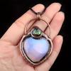 Натуральный камень Ретро Подвеска Сердце Аметист Агат Минеральные Украшения Кварц для Мужчин Женщин Кристальный Подарок В форме Сердца Целебный Камень