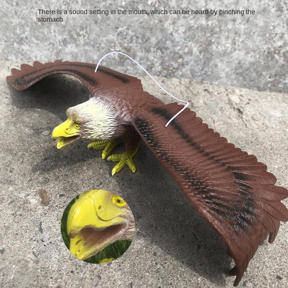 3D Animals Figures Realistic Education Ornament Waterproof Eagle Toy Cute Hanging Bird Decor