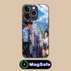 Аниме Твое имя Чехол для мобильного телефона для iPhone 16 15 14 13 12 11 Pro Max Plus Mini MagSafe Стекло Цветная печать Роскошные мобильные телефоны