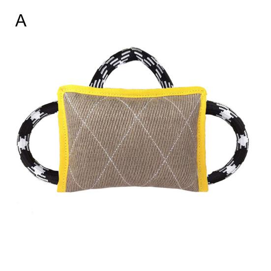 Игрушка-буксир для собак, устойчивые к укусам, тренировки, интерактивные игровые игрушки, дрессировка собак из льна