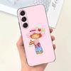 Девочка Розовый Клубничный S-Короткий Торт Чехол Для Телефона Для Samsung S25,S24,S21,S22,S23,S30,Ultra,S20,Plus,Fe,Lite,Note,10,9,5G Черный Чехол
