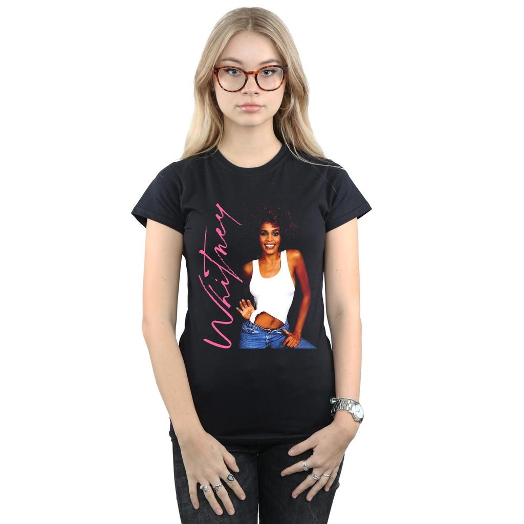 Whitney Houston Womens/Ladies Whitney Smile Cotton T-Shirt