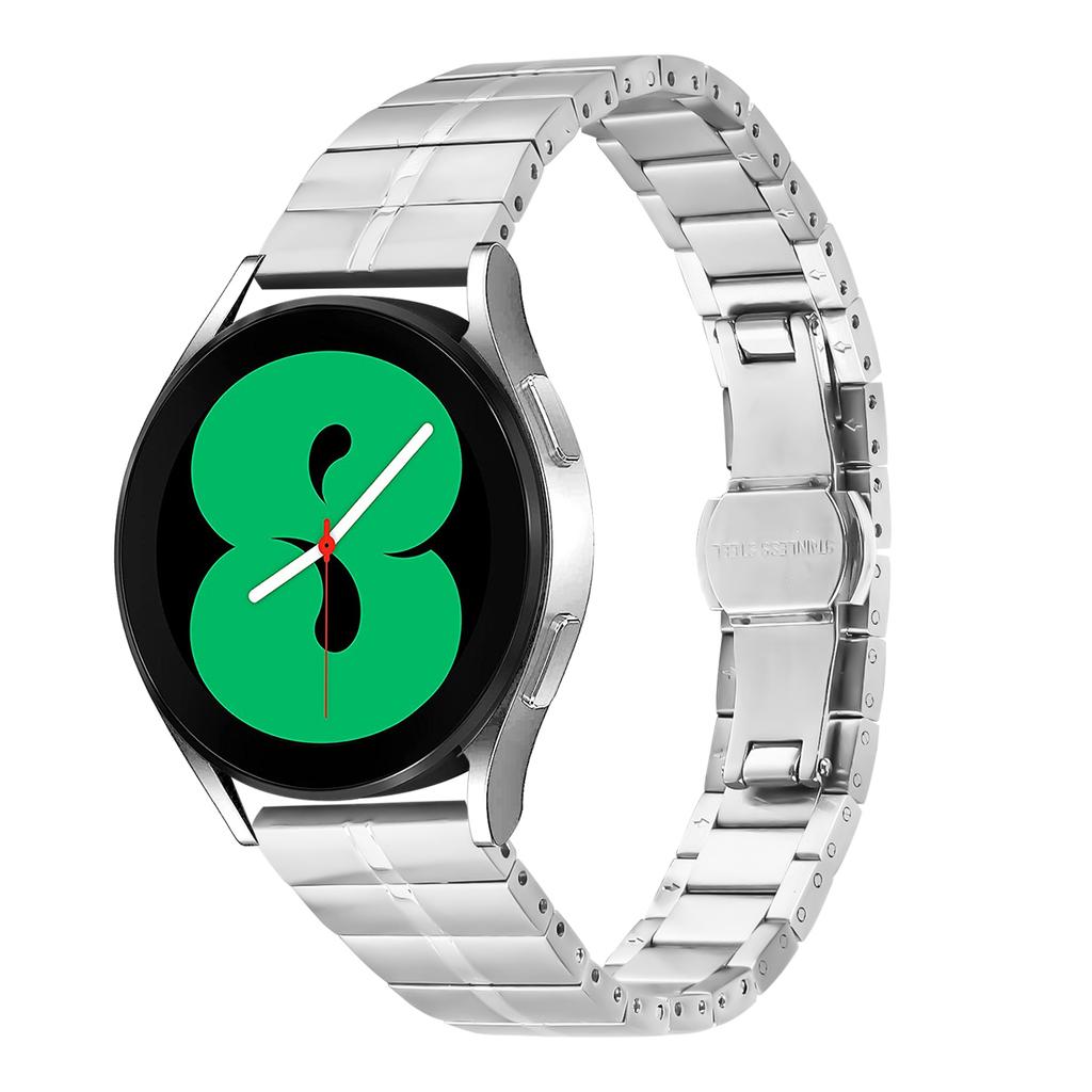 For Samsung Galaxy Watch Active2 40mm/44mm Stainless Steel Strap Line Design Replacement Wrist Band