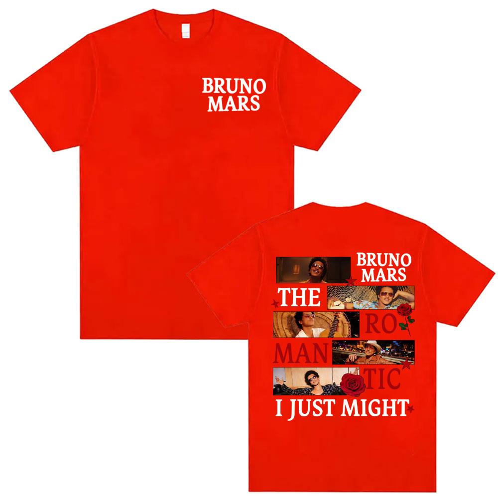 Bruno Mars The RoUnisextic Tour Pop Concert Tshirt Unisex Women Harajuku Hip Hop Pop Music Tshirts High Quality 100 Cotton T Shirts