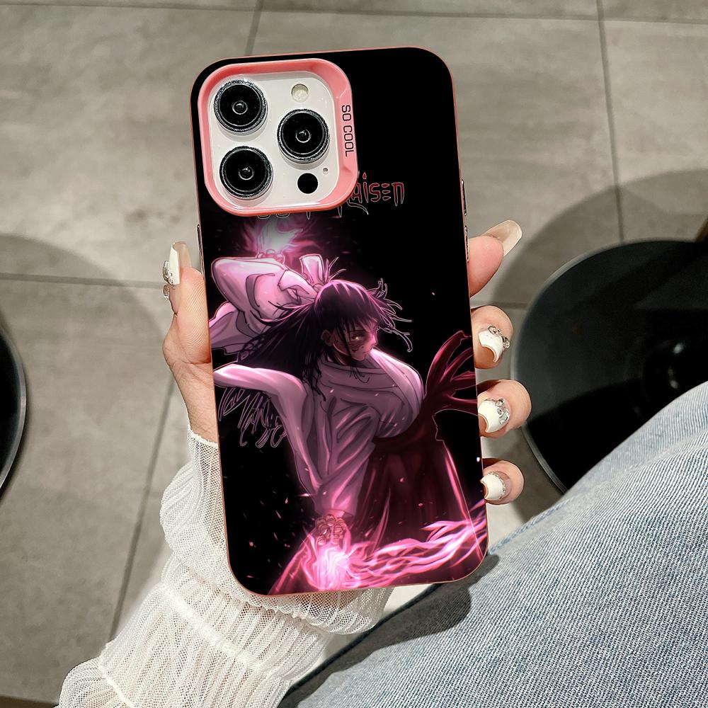 JJK Utahime Iori Pink Translucent Mobile Phone Case for iPhone 17 16 15 14 13 12 11 X XR XS Air Pro Max Plus Colorful Cover