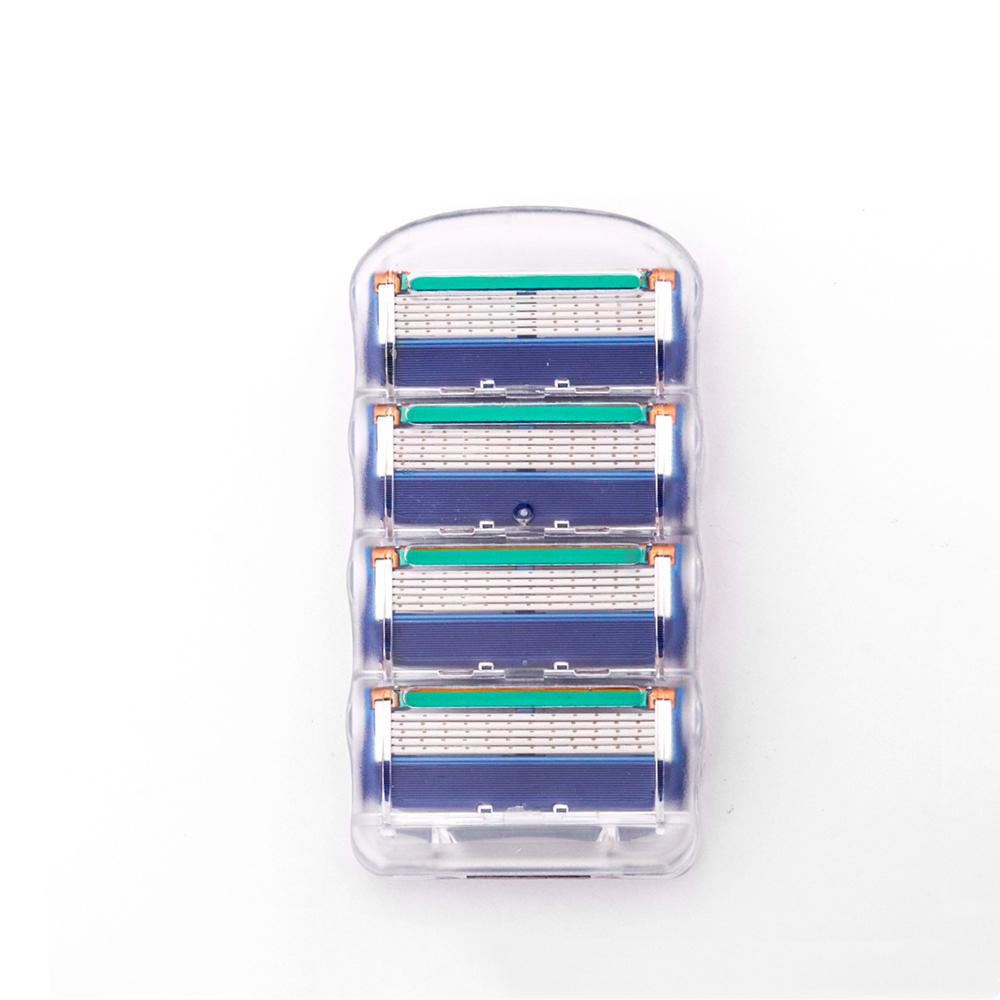 НОВЫЕ 8 шт./лот, отличные бритвенные лезвия, 5 слоев, совместимые с Gillettee Fusione для мужчин, уход за лицом