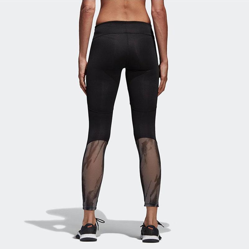 Adidas D2M RR Run PL Slim Fit Quick Dry Comfortable Solid Color 3/4 Sports Брюки женские низ черный CF4591