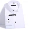 Excellent Solid Classic Long Sleeve Turn Down Collar Bamboo Fiber Elastic Slim Fit Men Social Shirts