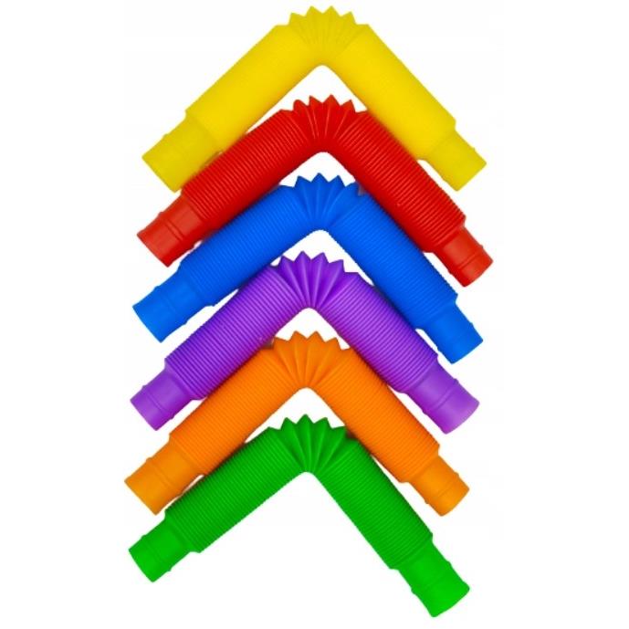 Pop Tubes Sensory Tubes Squishy Anti-Stress Thick XXL Toy 6 pcs