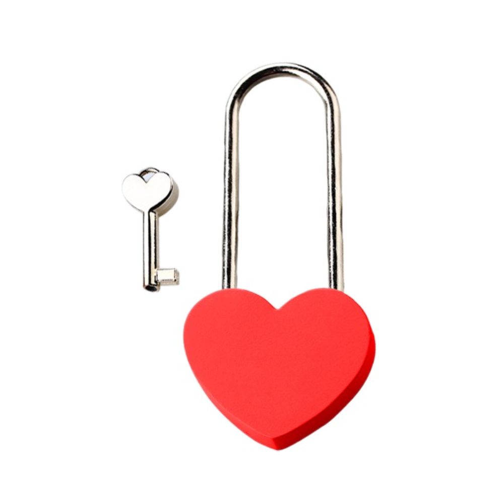 Портативный любовный замок романтический металлический любовный замок пара одинарный сердечный замок шкатулка для украшений