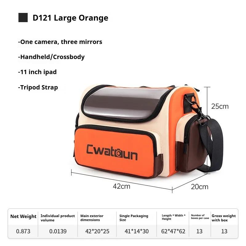 Single Shoulder Crossbody Camera Bag Contrasting Color Large Capacity Water-Proof SLR Digital Photography Bag