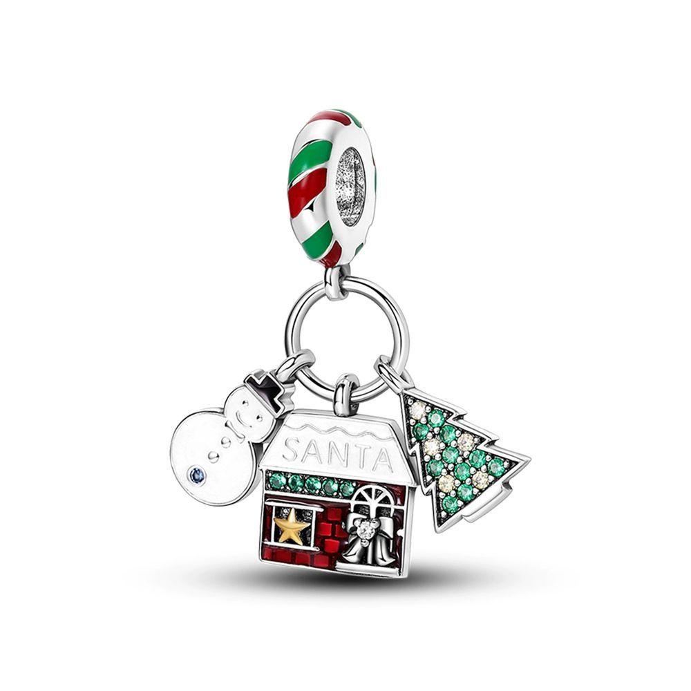 S925 Стерлингового Серебра Модный Шарм Подходит Оригинальный Браслет DIY Для Женщин Ювелирные Изделия Башня Цветок Подвеска Изысканные Подарки На День Рождения