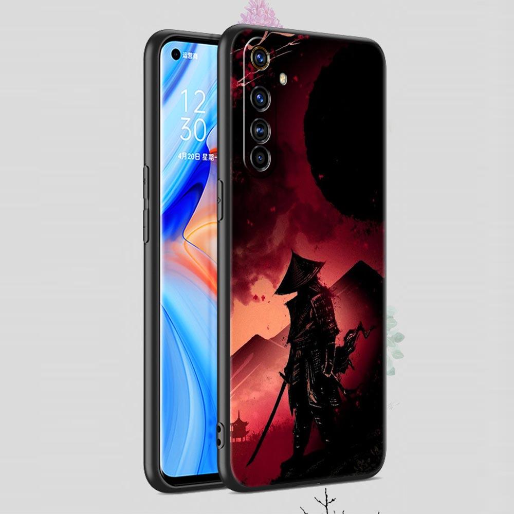 Чехол для телефона с рисунком Самурайское искусство Японии для Realme 10 9 8 5G 7 6 GT2 Pro Plus 9i 8i C21 C11 C25 C35 GT Neo 2 3 3T Мягкая черная крышка