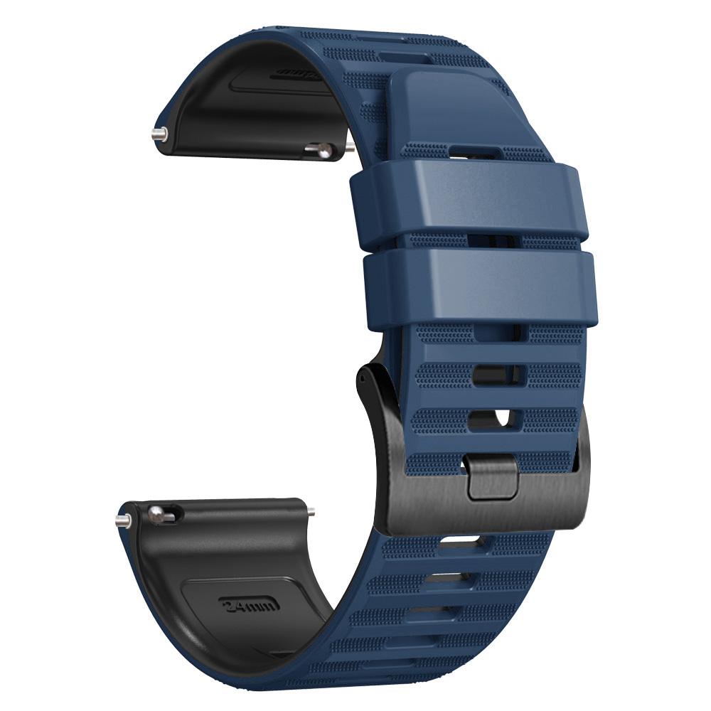 Силиконовый ремешок для часов 24 мм для Ticwatch Pro 5 Enduro/Atlas/Zeblaze Ares3 для Garmin Venu X1 Браслет для смарт-часов