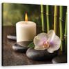 Canvas Print, Stones Bamboo Oriental