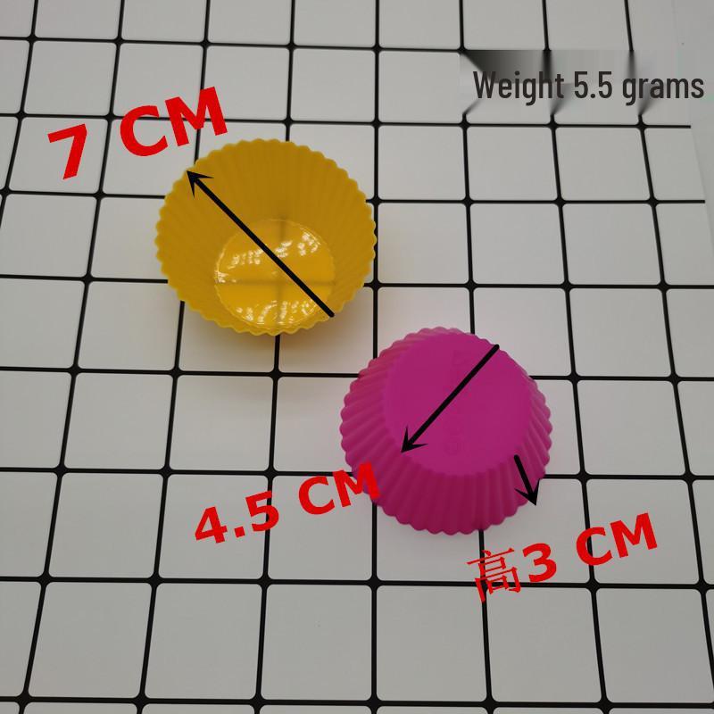 Круглая силиконовая форма для пирогов, тартов и маффинов, термостойкая - диаметр 7 см