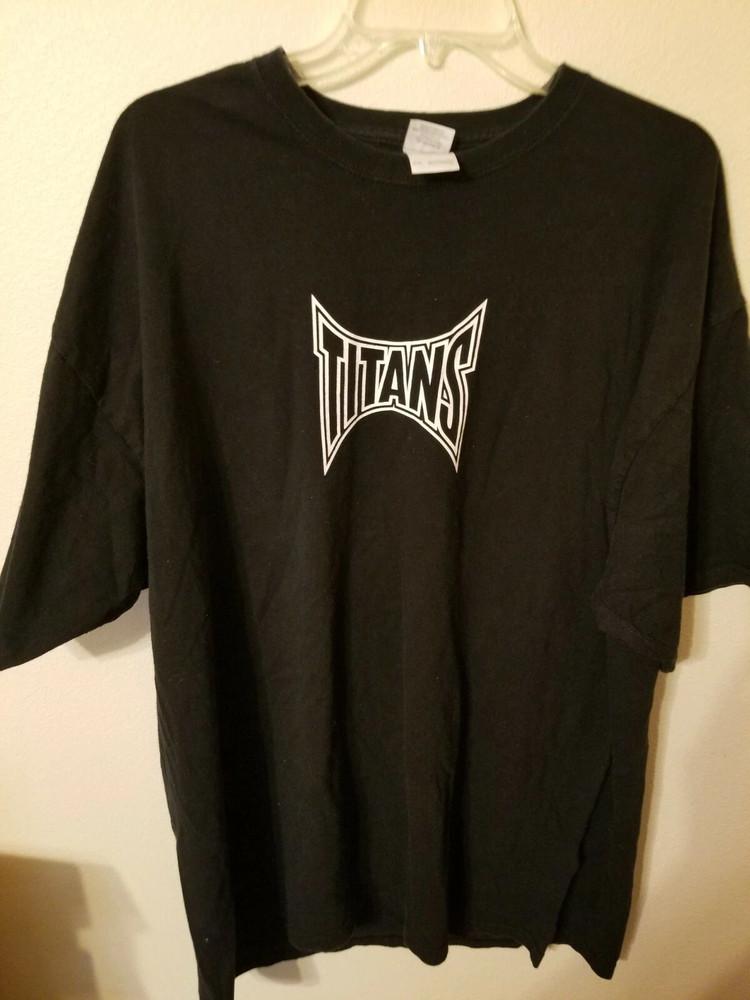 Gildan мужская черная Titans DT Борцовская футболка с коротким рукавом Унисекс