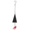 Wind Bell Hanging Decoration Iron Rust Proof Geometric Bird Bell Pedant for Outdoor Yard Fence