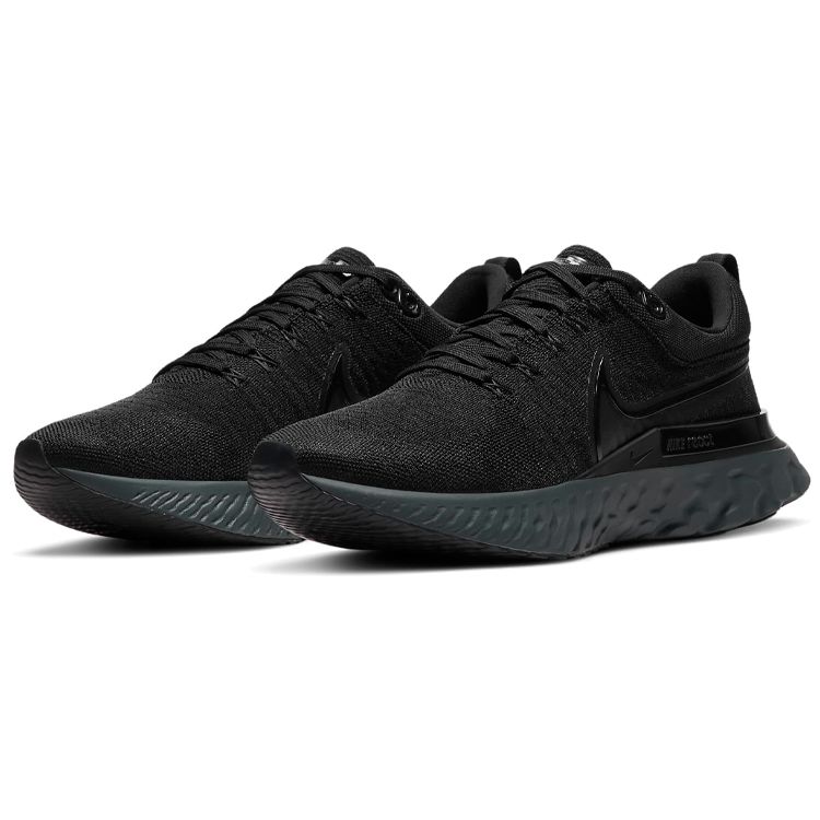 Nike React Infinity Run Flyknit 2 Triple Black Мужские кроссовки Железно-серые CT2357-003