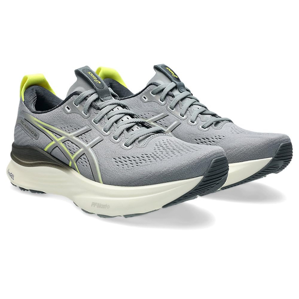 Asics Официальный магазин Эксклюзивные кроссовки GEL-KAYANO 32 для бега, мужские, 27.5, 2E, ГРАВИЙ/ЦИТРОН
