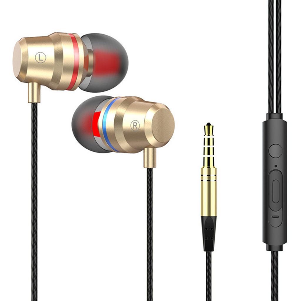 G 2 Wired Headset In-ear With Microphone Metal 9D Heavy Bass Fone  Ouvido Com Fio With Volume Control Phone Call Handsfre