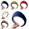 Elegant Wide Edge Hair Hoop Crown Retro Hair Accessories Gift Velvet Triangle Headband  Party