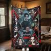 Wednesday Halloween Costume Blanket Perfect All Seasons Soft Comfortable Sofa Office Nap Travel Halloween Gift