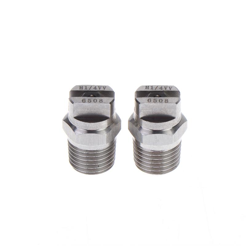 2Pcs Bspt High Pressure Flat Fan Nozzle 65 Degree Hvv Water Spray Nozzle For Cleaning