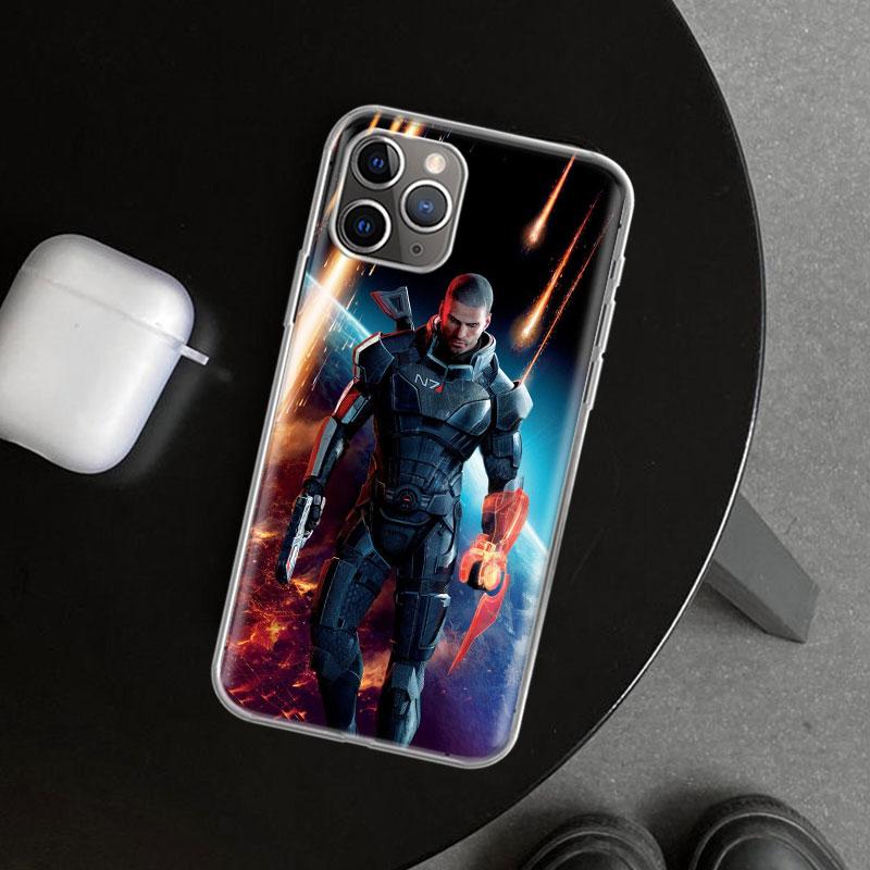 Чехол для телефона N7 Mass Effect для iPhone 11 12 13 Mini 14 15 Plus 16 Pro Max 17 Air 7 8 + SE Арт Индивидуальный Fundas 11 12 13 Mi