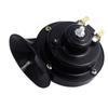 12V 48V 60V Motorcycle Waterproof Snail Horn Super Sound Monophonic Scooters Motorcycle Accessories Electric Moped Horn Black
