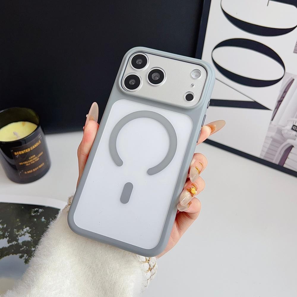 Прозрачный чехол для For Iphone 1 16 17 Pro Max 13 14 Air Магнитный Беспроводная зарядка Прозрачный Ударопрочный Тонкий Чехол