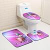 Christmas Bathroom Floor Mat Toilet Three-Piece Set