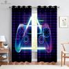 E-Sports Room Curtains Cool Game Handle Printed Curtains Dark Cool Rod Pocket Game Room Living Room Decoration Can Be Customized