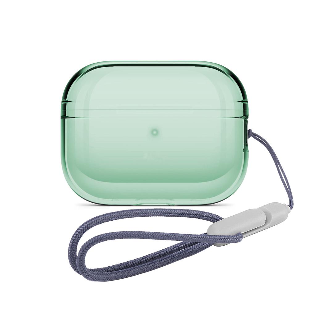 Soft TPU Earphone Case with Lanyard Strap for Apple Airpods Pro 2nd Generation Wireless Bluetooth Earphones Cover for AirPod Pro