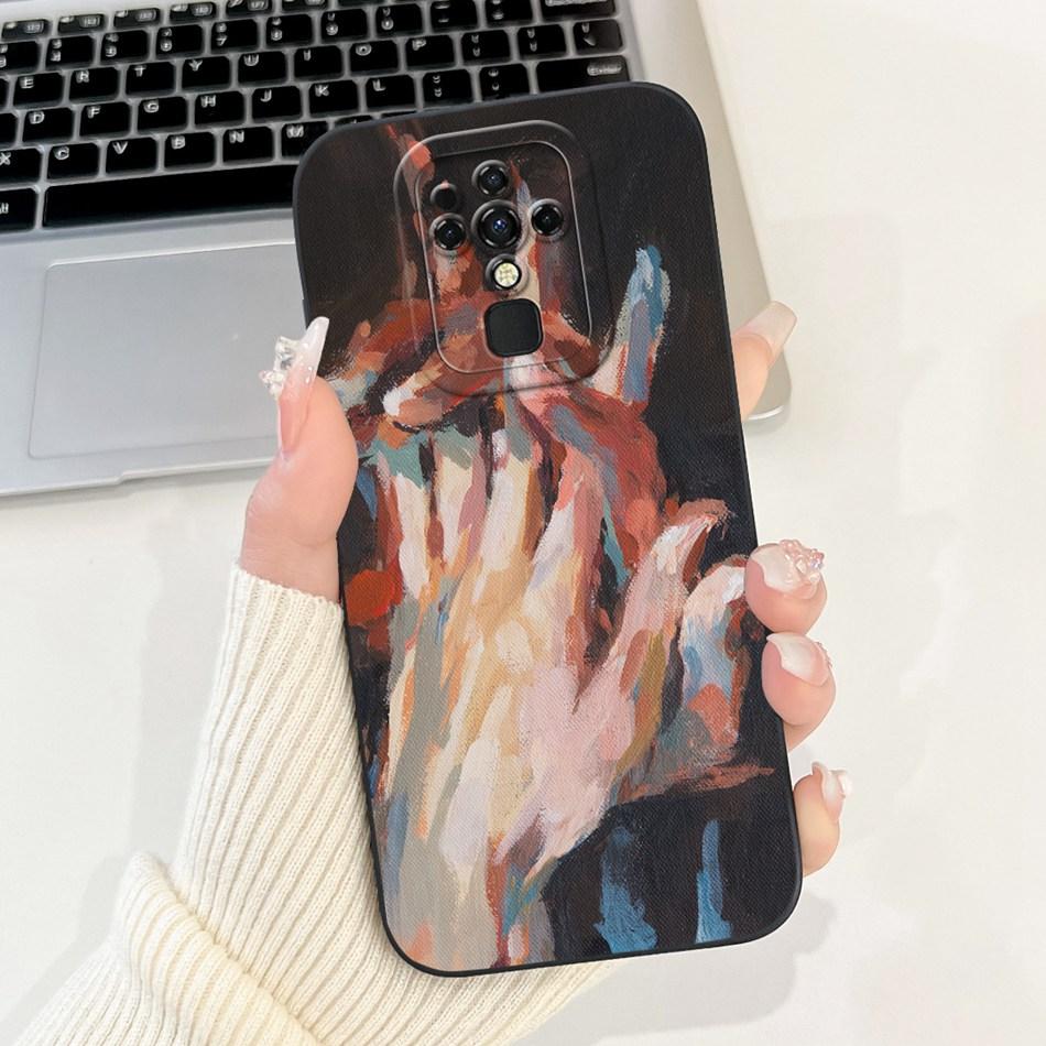 For Tecno Camon 16 Pro Case Camon16 16Pro CE7 CE7j CE9h Elegant Printing Soft Silicone Camera Protective Shockproof Phone Cases