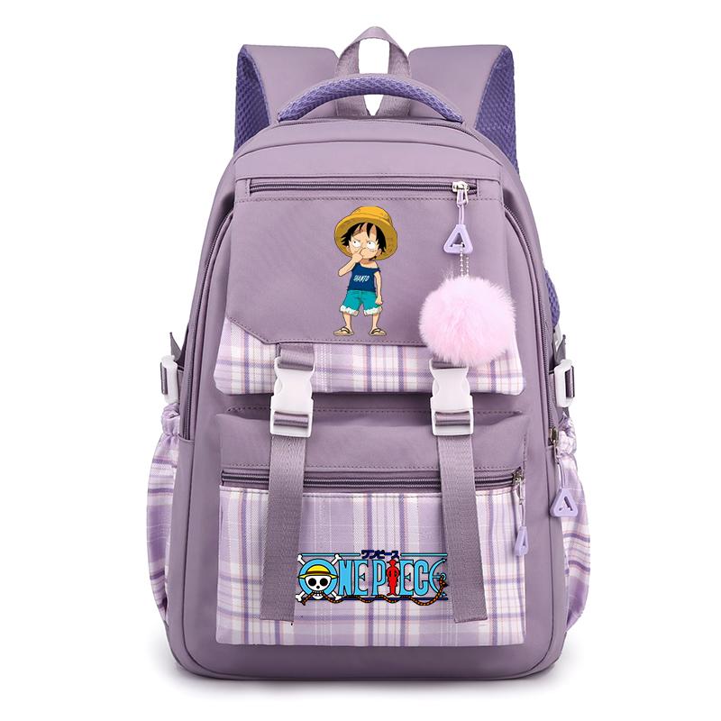 Аниме One Piece Printed College Bag Bag Document Bag Teen Back To School Холщовый рюкзак для девочек и мальчиков, студенческая сумка для ноутбука, мужская и женская дорожная сумка, рюкзак
