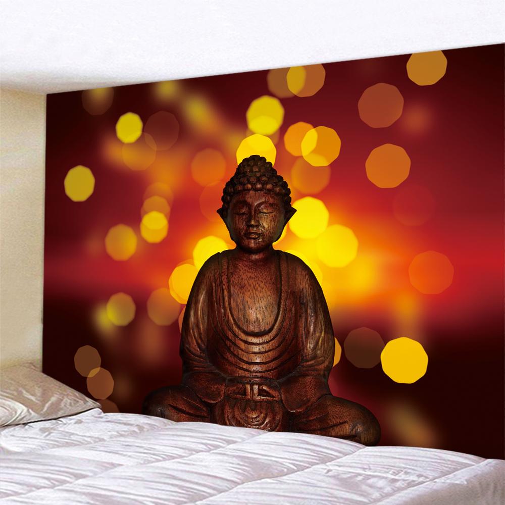 Индийский Будда, медитация, принт, гобелен, домашняя гостиная, спальня, Настенный декор, тканевый гобелен