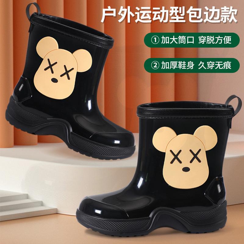 Детские дождевики с героями мультфильмов для детей 3-10 лет, водонепроницаемые и нескользящие детские дождевики, детская резиновая обувь, бахилы для малышей