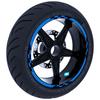 Moto GP Racing Flag Design Azur Blue Rim Tape Wheel Stripes Decals Sticker CinarExtreme