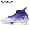 Мода Размер 31-48 Профессиональные футбольные бутсы Мужские Детские Мальчики Оригинальные Футбольные бутсы Кроссовки Шипы Футзальные Бутсы