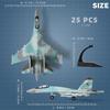 1/100 Пластиковая сборная модель самолета СУ-35С из АБС-пластика Декорация Военный самолет Игрушки для детей Коллекция Истребитель