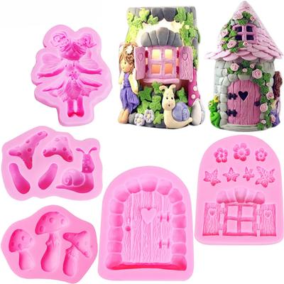 3D Fairy Flower House Muchroom Snail торт силиконовая форма помадка шоколадные конфеты сахарная мастика украшения инструменты для выпечки C173