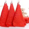 Big Red Embossed Happy Word Red Towel Ground Velvet Thick Wedding Handkerchief