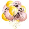 15 шт. Надувные шары-цифры с конфетти на День Рождения 18 21 30 40 50 60 70 Лет Украшение для Вечеринки Цифры для Взрослых Гелиевые Шары на День Рождения