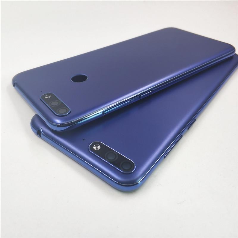 Назад для Huawei Y6 2018 Y6 Prime 2018 Батарейная панель Замена корпуса задней двери с объективом камеры + боковая сторона