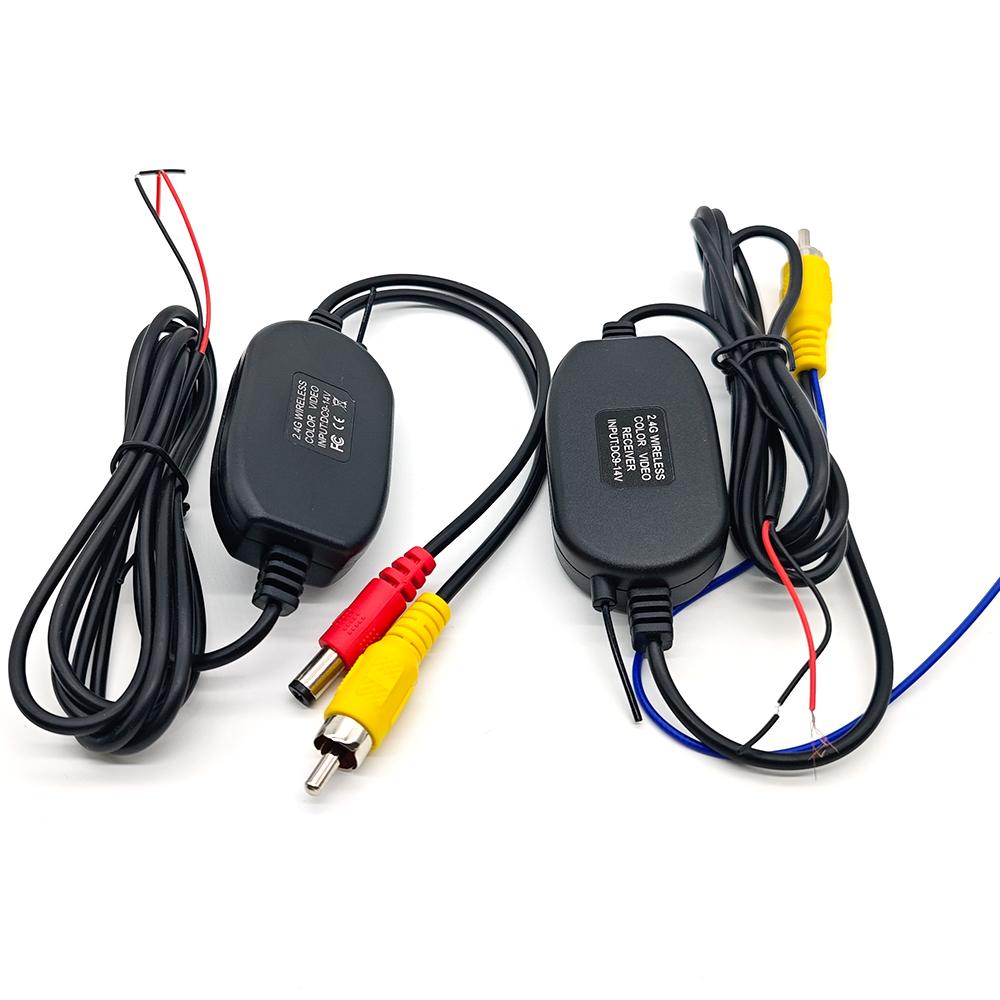 2.4Ghz Wireless Camera Video Transmitter and Receiver for Car Rear View Camera reverse backup and Car DVD Player Parking Monitor